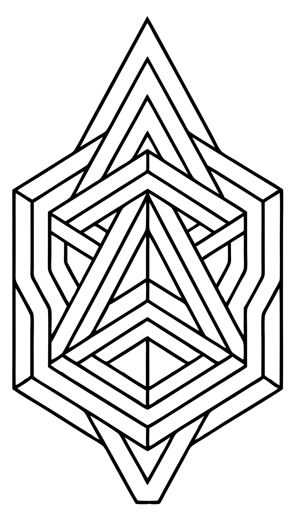 visual illusions coloring pages